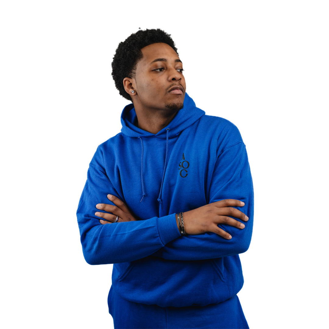 BLUE COZY COMFORTABLE HOODIES UNISEX